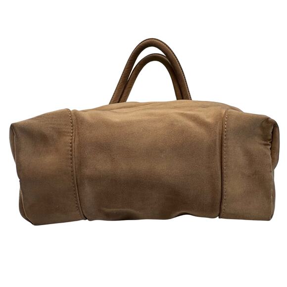 Bottega Veneta Brown Nylon Mini Bag with Mirror - Picture 7 of 16